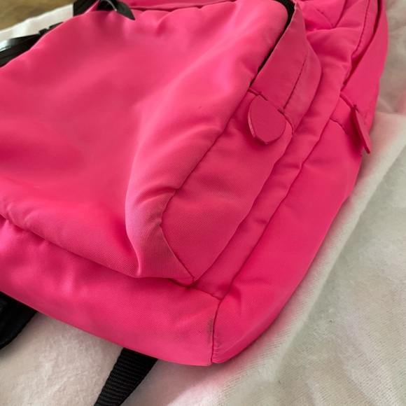 Hot Pink PRADA Tessuto Backpack Nylon Rosa - Picture 4 of 9